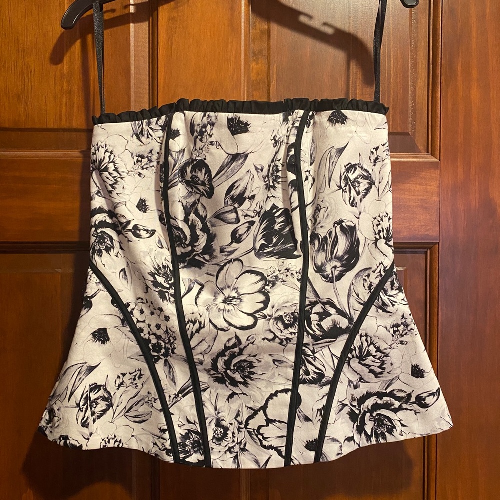 WHBM floral corset
